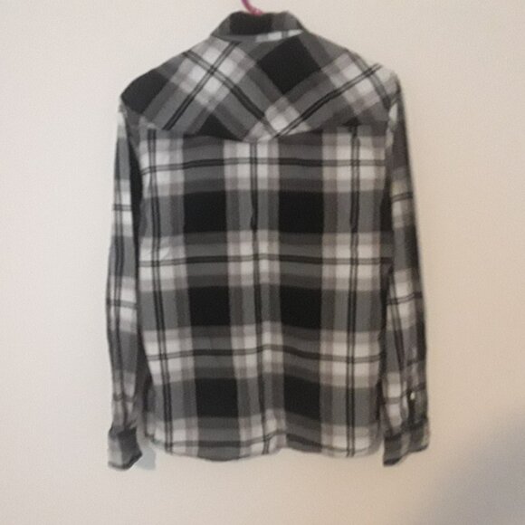 Boys Vintage Roebuck & Co. Small Blacks/Grays/White Pattern.Long Sleeve - Picture 3 of 5